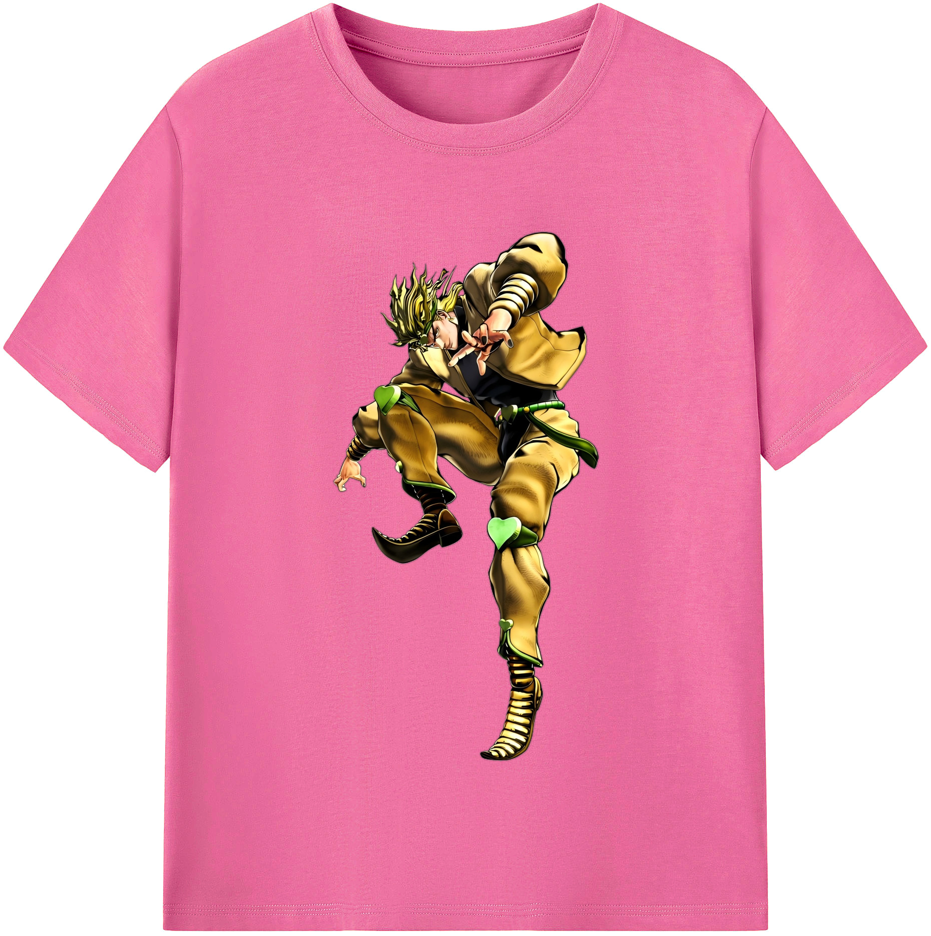（画像用） ジョジョの奇妙な冒険 ディオ?ブランドー JoJo's Bizarre Adventure Dio Brando レディースカジュアルプリントTシャツ（綿100％）